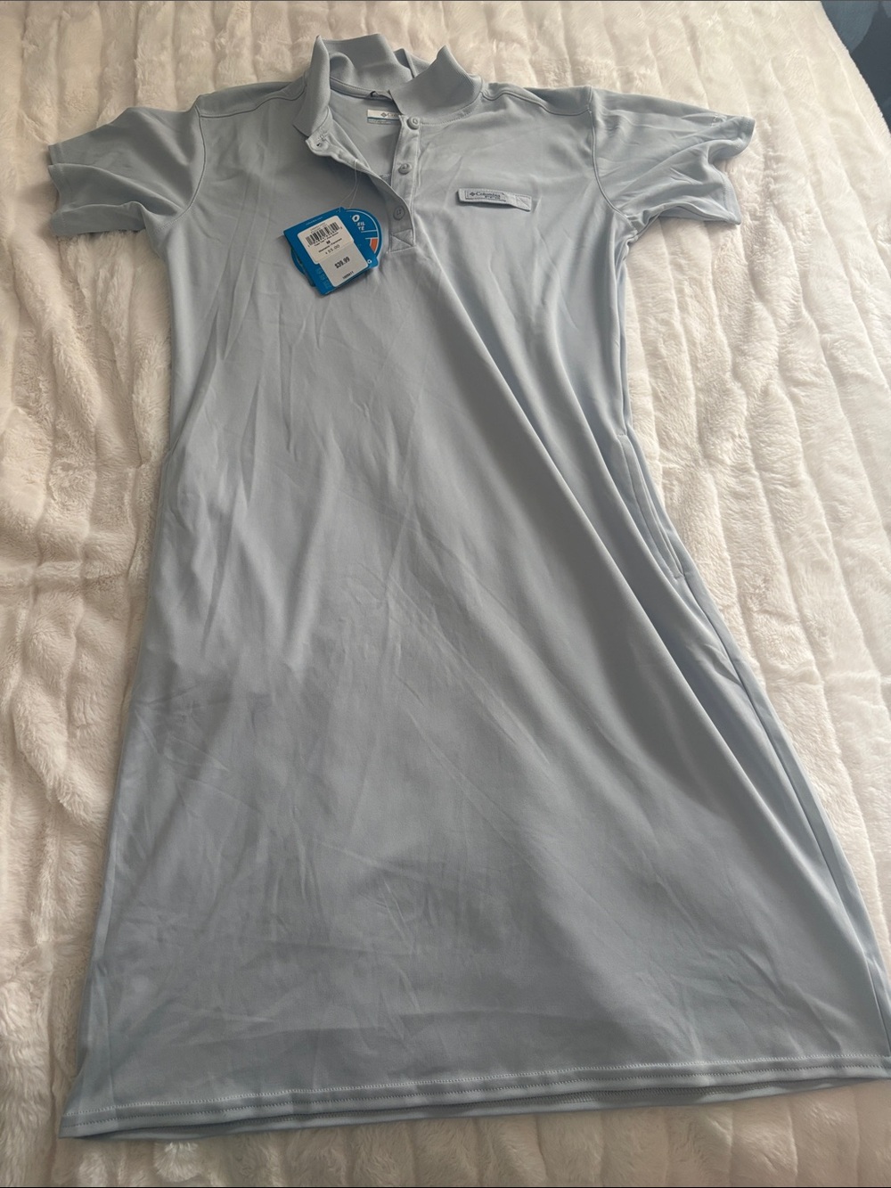 Women’s Columbia Light Grey Tidal Tee Polo Shirt Dress